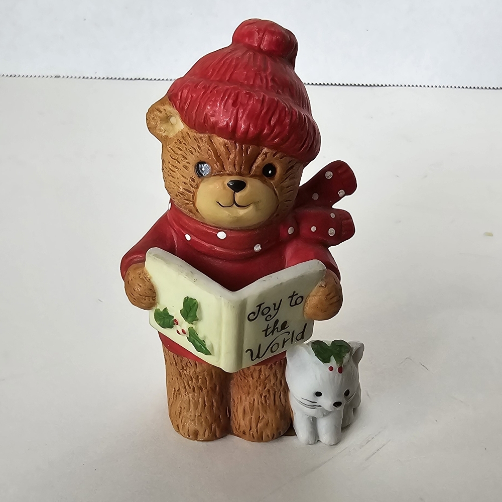 RIGGLETS Lucy and  Me Christmas Bear Joy To The World Lucy Rigg ENESCO 1980